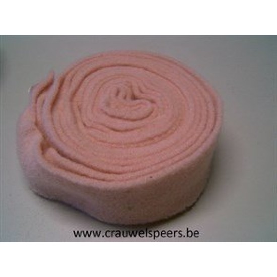 WOOL FELT 7.5CM +/-5M ROSE