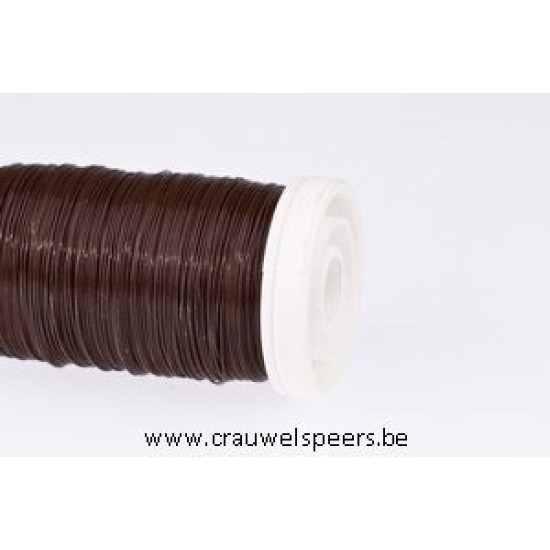 BINDING WIRE PAINTED BROWN ON SPOOL 0.35MM 100GR