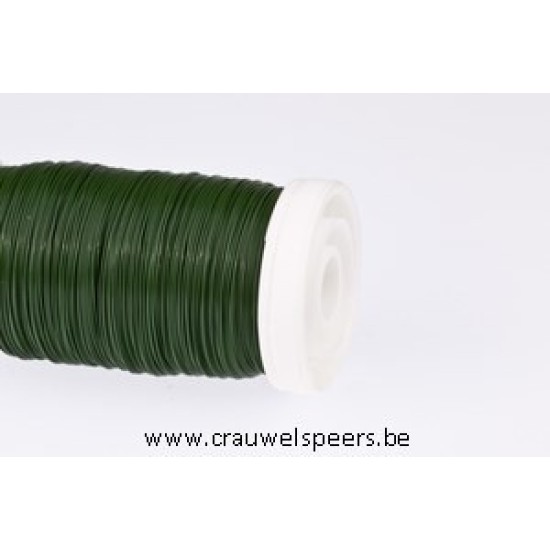 BINDING WIRE GREEN LACQUERED ON SPOOL 0.35MM 100GR HOBBY