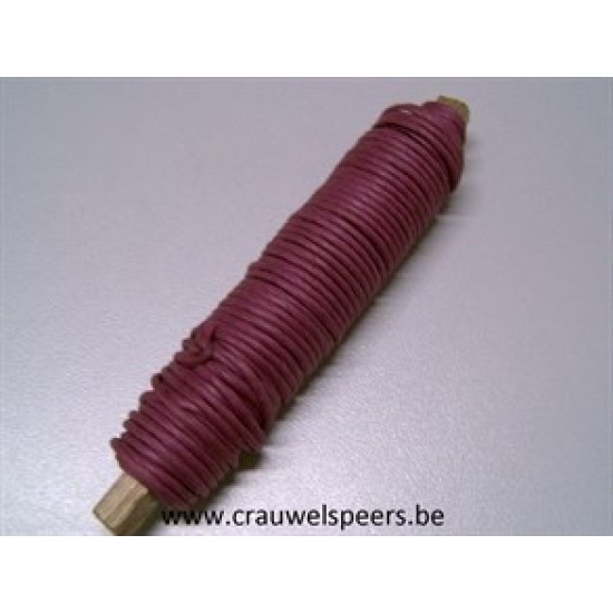 WIKKELDRAAD PAPIER AUBERGINE OP STOK 0.80MM 22M HOBBY