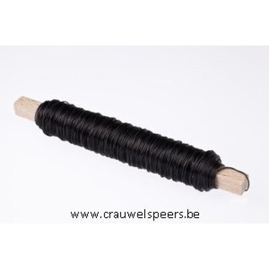 BINDING WIRE BLACK ON WOODEN PEG 0.50MM 50M 100GR