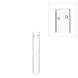 GLAZEN BUISJE (BLOEMFLESJE/PIPET) 3X28CM MET GAATJES 6ST