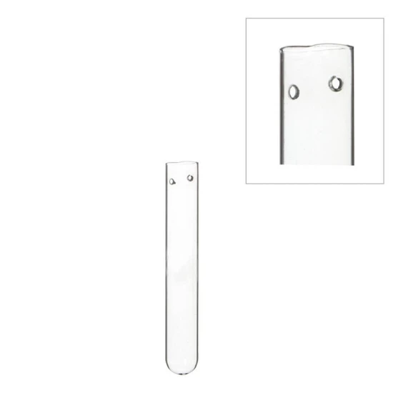 GLASS TUBE (FLOWER BOTTLE/PIPETTE) 3X28CM WITH HOLES 6PCS