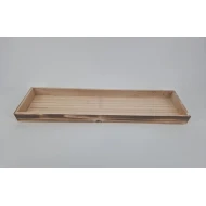 WOODEN TRAY 60X16CM WHITE WASH