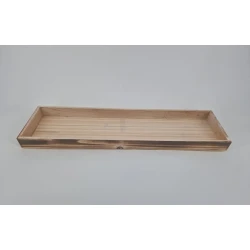 WOODEN TRAY 60X16CM WHITE WASH