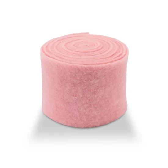 WOOL FELT 7.5CM +/-5M ROSE