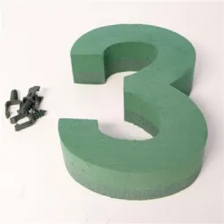 FOAM FRAME NUMBER 30CM "3" 1PC