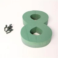FOAM FRAME NUMBER 30CM "8" 1PC
