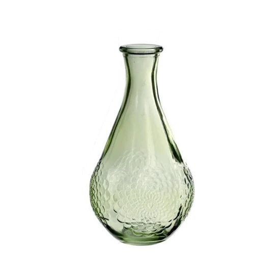 VASE DAHLIA D9 H16 LIGHT GREEN 12PCS