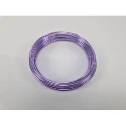 ALUMINIUMDRAAD 2.0MM LILA PASTEL 100GR +/-12M