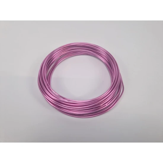 ALUMINUM WIRE 2.0MM PINK PASTEL 100GR +/-12M