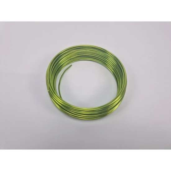 ALUMINIUMDRAAD 2MM +/-12M APPLE GREEN