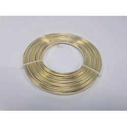 ALUMINIUMDRAAD FLAT 5MMX10MX1MM GOUD