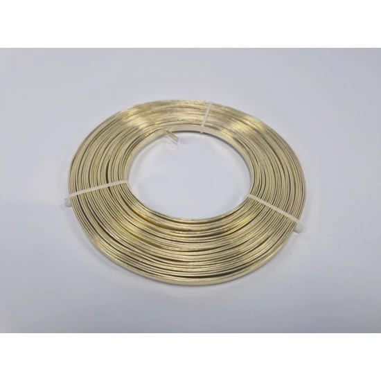 ALUMINIUMDRAAD FLAT 5MMX10MX1MM GOUD