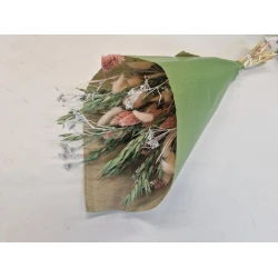 BOUQUET KRAFT STANDARD SOFT PINK/GREEN