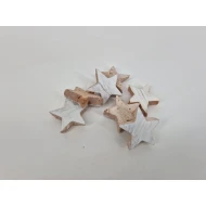 COCONUT STARS 5CM WHITE 10PCS