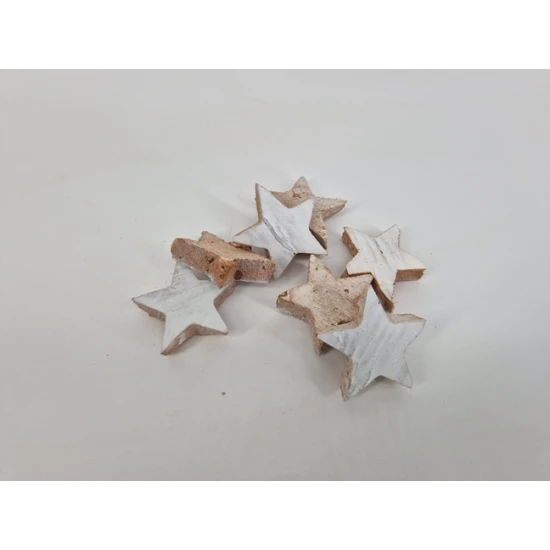 COCOSNOOT STERREN 5CM WIT 10ST