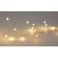 DRAADVERLICHTING CLUSTER ZILVER 480L/4.8M LED WARM WHITE IP44 24V/3VA