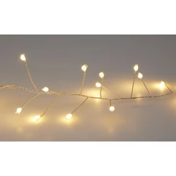 CLUSTER GUIRLANDE LED (INDOOR & OUTDOOR) 240L/2.4M  WARM WHITE IP44 24V/3VA