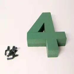 FOAM FRAME NUMBER 30CM "4" 1PC