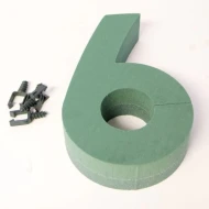 FOAM FRAME NUMBER 30CM "6" 1PC