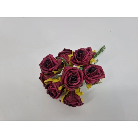 FOAM ROOS ELEGANT 5CM BORDEAUX 6X8ST