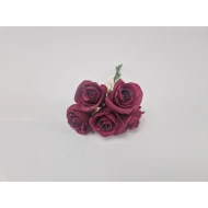 FOAM ROSE (ROSE EN MOUSSE) KIM BORDEAUX 6x5PCS