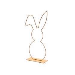 FRAME BUNNY SUR SOCLE 50CM APRICOT