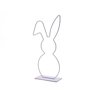 FRAME BUNNY OP VOET 50CM LAVENDEL