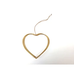 FRAME HEART 10CM TRIPLE GOLD