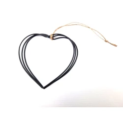 FRAME HEART 10CM TRIPLE BLACK