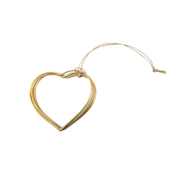FRAME HEART 7CM TRIPLE GOLD