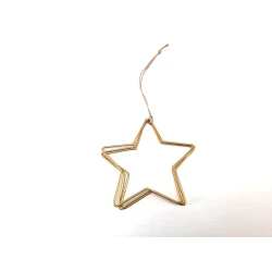 FRAME STAR 10CM TRIPLE GOLD