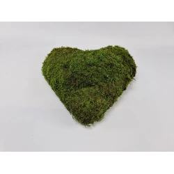 HEART PRESERVED GREEN MOSS 40CM