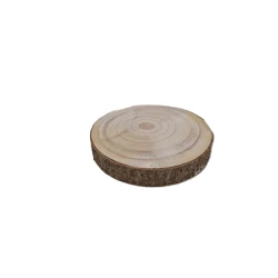 WOOD SLICE PAULOWNIA D20 H3CM NATURAL