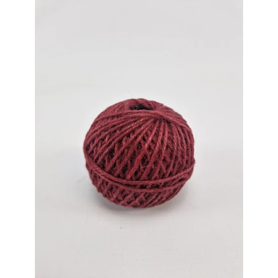 JUTE BINDING CORD 2DR +/-100GR BURGUNDY