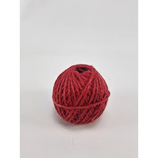 JUTE BINDING CORD 2DR +/-100GR RED