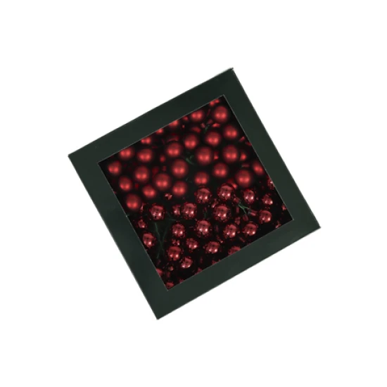 KERSTBOLLEN 20MM  DARK RED COMBI 144ST