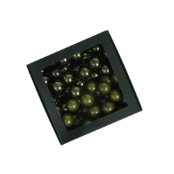 CHRISTMAS SPHERES 30MM PINE OPAL 72PCS