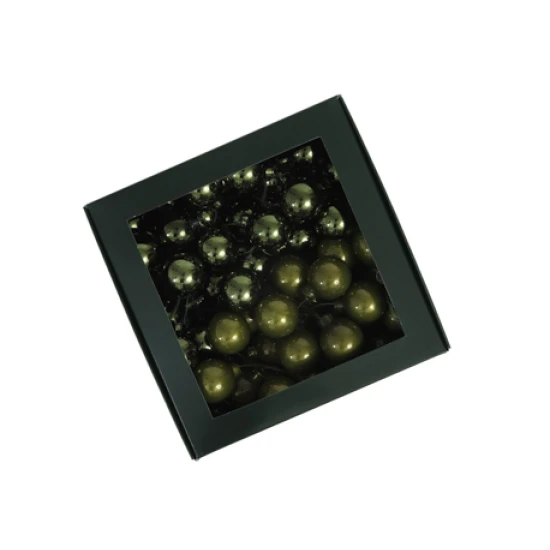 BOULE DE NOEL 30MM DARK PINE OPAL 72PCS