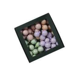 CHRISTMAS SPHERES 30MM PINE PASTEL 72PCS