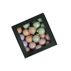 CHRISTMAS SPHERES 40MM PASTEL OPAL 36PCS