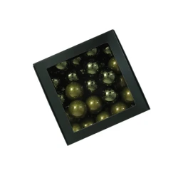 CHRISTMAS SPHERES 40MM PINE OPAL 36PCS