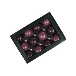 CHRISTMAS SPHERES 57MM ORCHID 12PCS