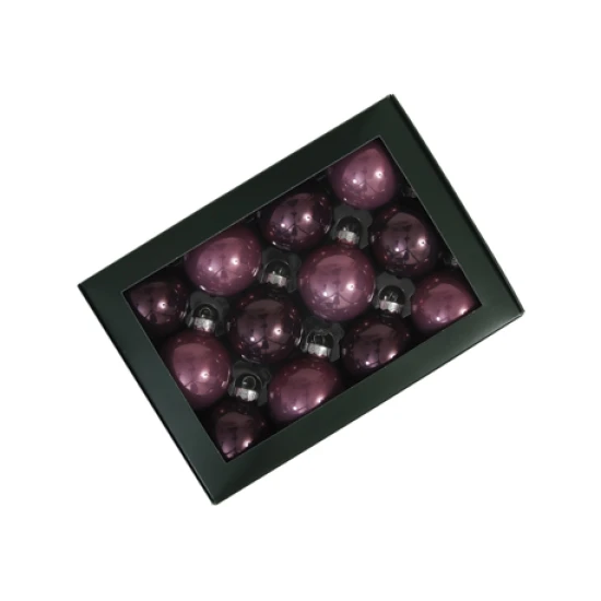 BOULE DE NOEL 57MM ORCHID 12PCS