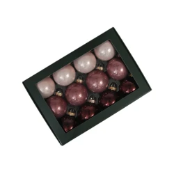 CHRISTMAS SPHERES 57MM WILD BLOSSOM 12PCS