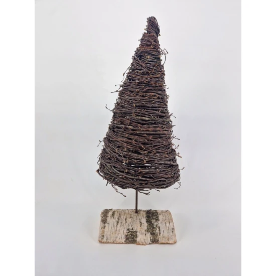 KERSTBOOM BERK OP VOET BERK 40/60CM NATUREL