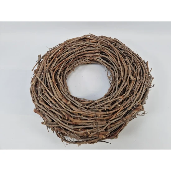 COURONNE DE PAMPRE NATUREL 75CM