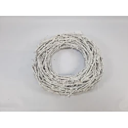 WREATH GRAPEWOOD WHITE WASH 40CM