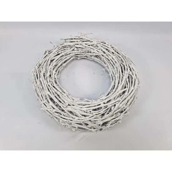 COURONNE DE PAMPRE WHITE WASH 50CM